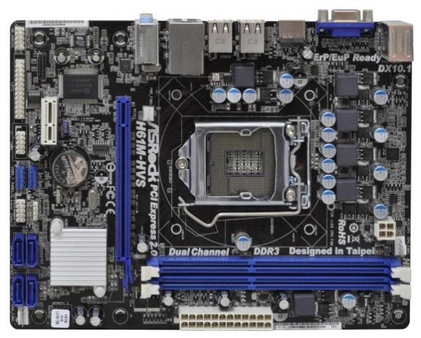 Материнская плата ASRock ( H61M-HVS)